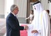 Эмир Катара встретил Президента Казахстана в своём дворце