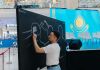 В «MEGA Silk Way» художник удивил рисунками исторических деятелей Казахстана