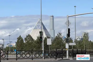 Красота: стена из облаков окружила Нур-Султан – фото 