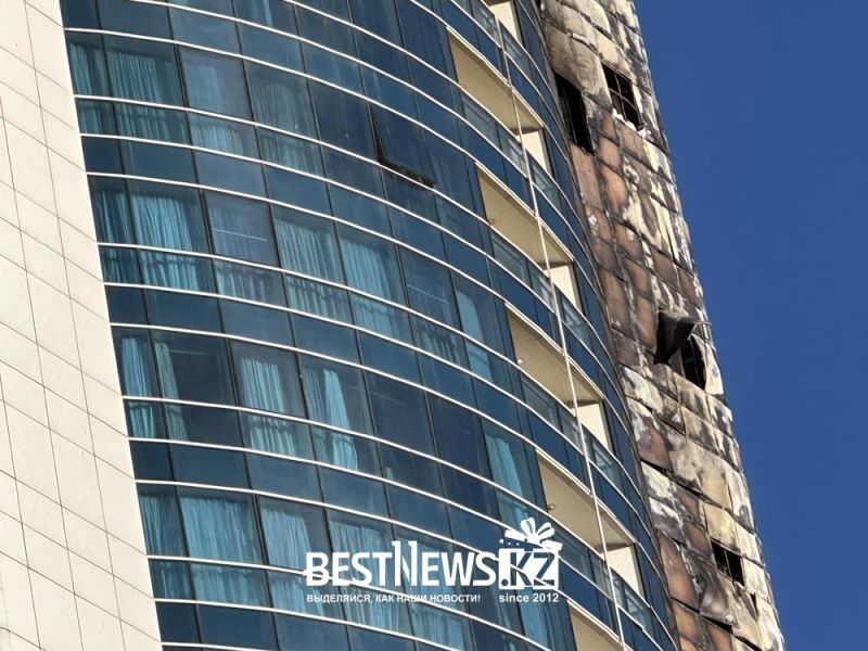 Аким Астаны встретился с жильцами горевшего небоскреба в Астане