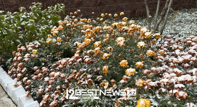 Первый снег преобразил Астану