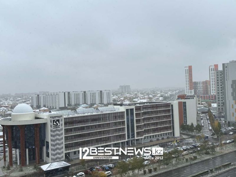 Первый снег преобразил Астану