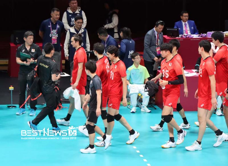 Сборная Казахстана старалась, но не смогла обыграть волейболистов Японии на Азиатских играх