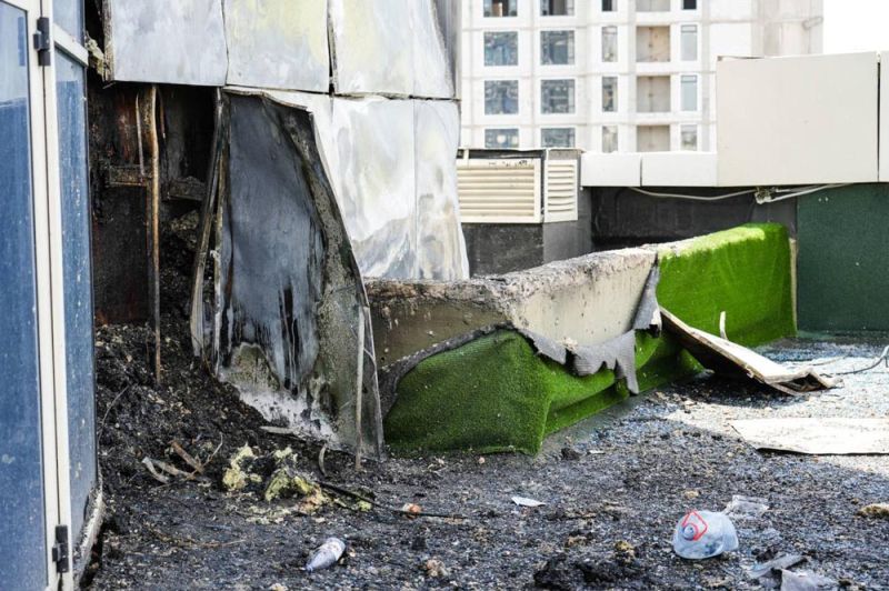 Аким Астаны встретился с жильцами горевшего небоскреба в Астане